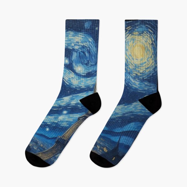Item preview, Starry night in Paris Van Gogh Starry Night Eiffel Tower designed and sold by Vangoholic.