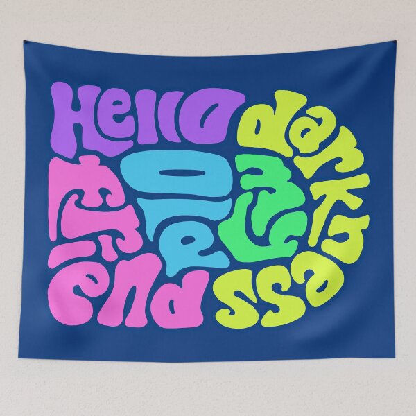 Item preview, Hello Darkness Word Art designed and sold by Unhinged Heather.