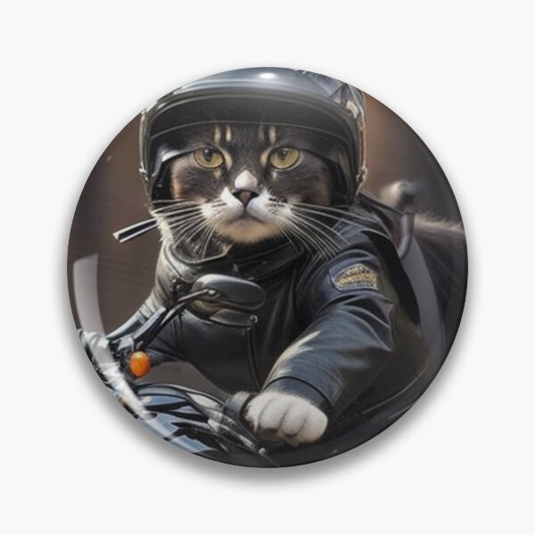 Item preview, Cat on a big motorbike designed and sold by Glamalt.