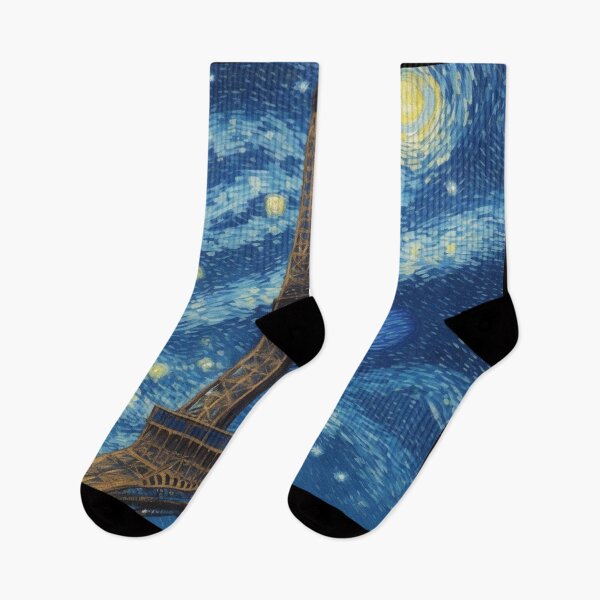 Item preview, Starry night in Paris Van Gogh Starry Night Eiffel Tower designed and sold by Vangoholic.