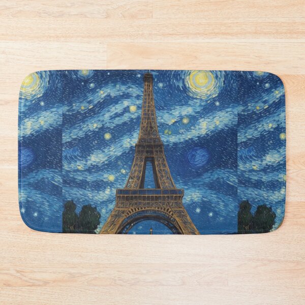 Item preview, Starry night in Paris Van Gogh Starry Night Eiffel Tower designed and sold by Vangoholic.