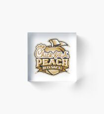 chick fil a peach bowl Acrylic Block