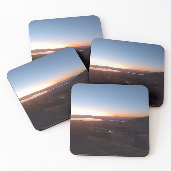 Item preview, light sunset lookout over lake designed and sold by Elskwid.