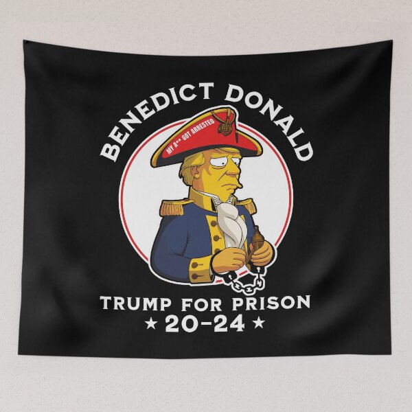 Item preview, Lock Him Up: Trump and Benedict Arnold 2024 Election Special Edition T-shirt designed and sold by EthosWear.