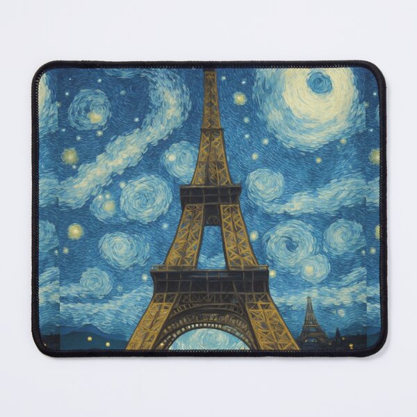 Item preview, Starry night in Paris Van Gogh Starry Night Eiffel Tower designed and sold by Vangoholic.