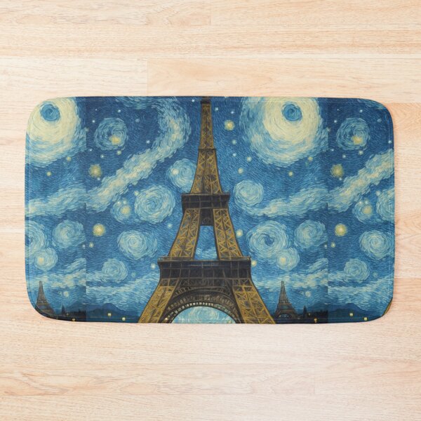 Item preview, Starry night in Paris Van Gogh Starry Night Eiffel Tower designed and sold by Vangoholic.