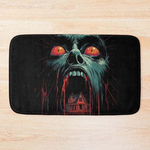 Item preview,  a screaming face with a haunted house designed and sold by eyestetix.