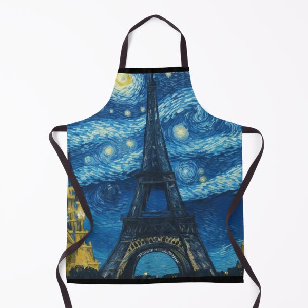 Item preview, Starry night in Paris Van Gogh Starry Night Eiffel Tower designed and sold by Vangoholic.