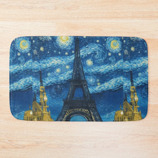 Item preview, Starry night in Paris Van Gogh Starry Night Eiffel Tower designed and sold by Vangoholic.