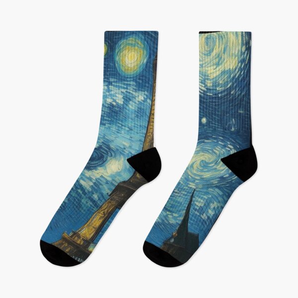 Item preview, Starry night in Paris Van Gogh Starry Night Eiffel Tower designed and sold by Vangoholic.