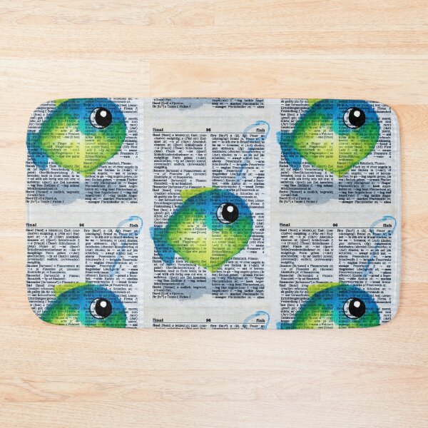Item preview, Cute fish watercolour painting designed and sold by Funsize-Art.