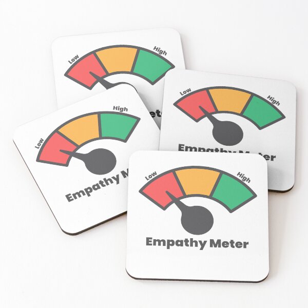 Item preview, Empathy on Empty Sarcastic Dark Humor Meter Design designed and sold by IronicBGear.