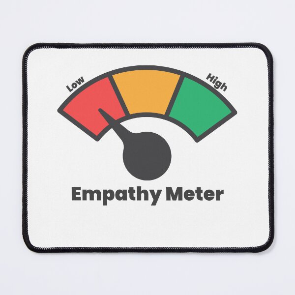 Item preview, Empathy on Empty Sarcastic Dark Humor Meter Design designed and sold by IronicBGear.