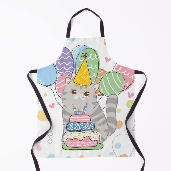Item preview, Gray Tabby Exotic Shorthair Persian Cat Birthday Party designed and sold by lulululupaint.