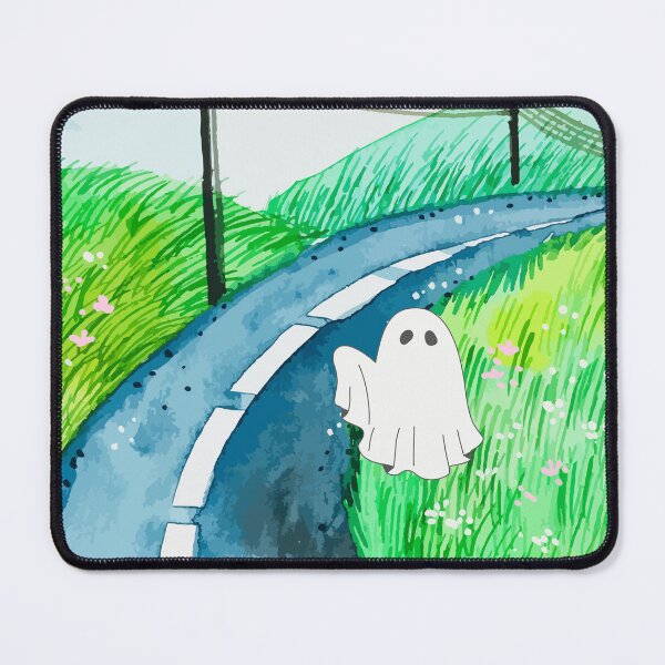 Item preview, Watercolor Landscape Hitchhiking Ghost designed and sold by OscarAndOphelia.