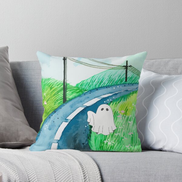 Item preview, Watercolor Landscape Hitchhiking Ghost  designed and sold by OscarAndOphelia.