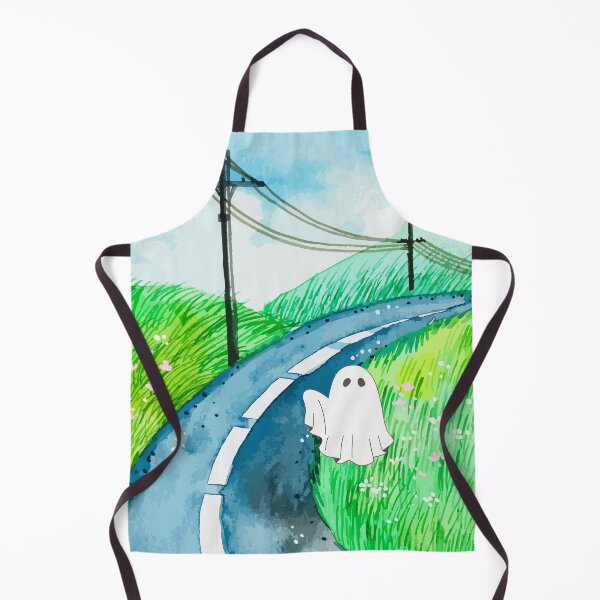 Item preview, Watercolor Landscape Hitchhiking Ghost designed and sold by OscarAndOphelia.