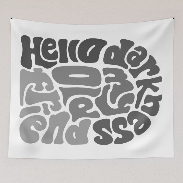 Item preview, Hello Darkness Word Art designed and sold by Unhinged Heather.