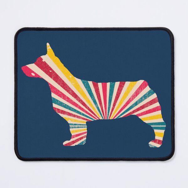 Item preview, Swedish Vallhund Bobtail in Retro pattern designed and sold by ODINDISA.