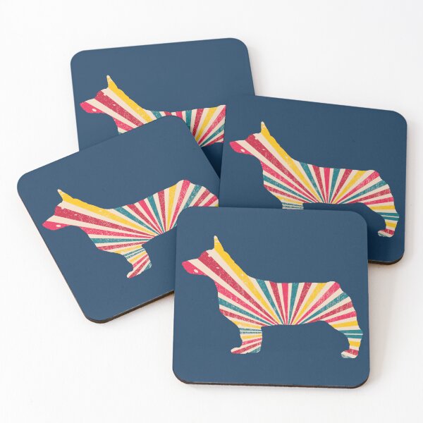 Item preview, Swedish Vallhund Bobtail in Retro pattern designed and sold by ODINDISA.