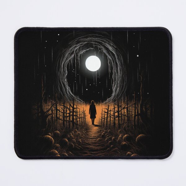 Item preview, Human standing in a desolate landscape against full moon designed and sold by eyestetix.