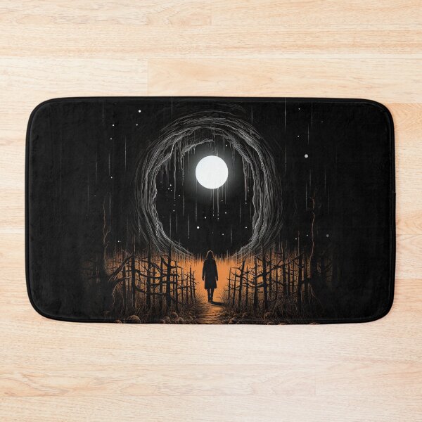 Item preview, Human standing in a desolate landscape against full moon designed and sold by eyestetix.