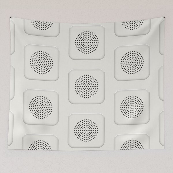 Item preview, Perforated Vintage Speaker Icon | White designed and sold by trepiu.