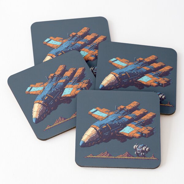 Item preview, Pixel Odyssey: Mesmerizing Spaceship Pixel Art designed and sold by Glitchart66.