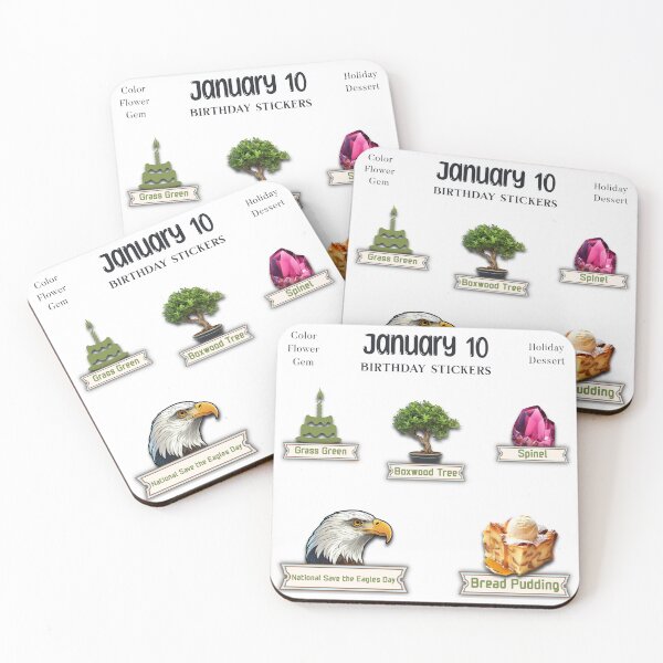 Item preview, January 10 Birthday pack designed and sold by ZenEverAI.