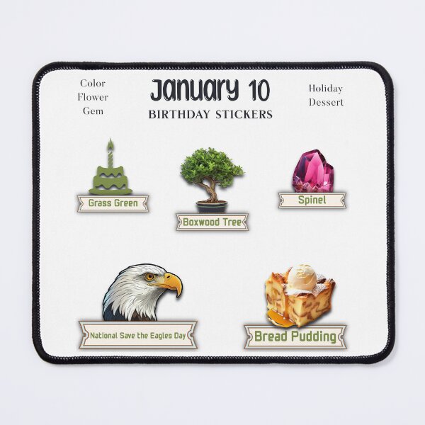 Item preview, January 10 Birthday pack designed and sold by ZenEverAI.