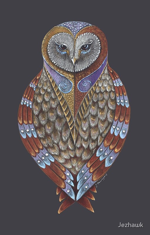 "Owl Totem" by Jezhawk Redbubble