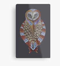 Owl Totem Metal Print