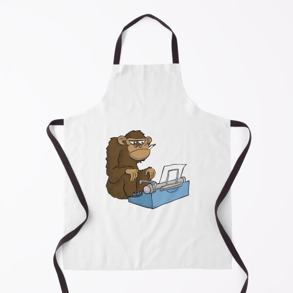 Item preview, Monkey at a typewriter designed and sold by johnnybuzt.