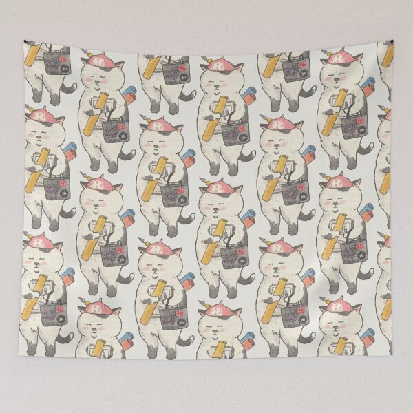 Item preview, Back to school Spot White Cats - Hairball Social Club Family designed and sold by OzzyMac.