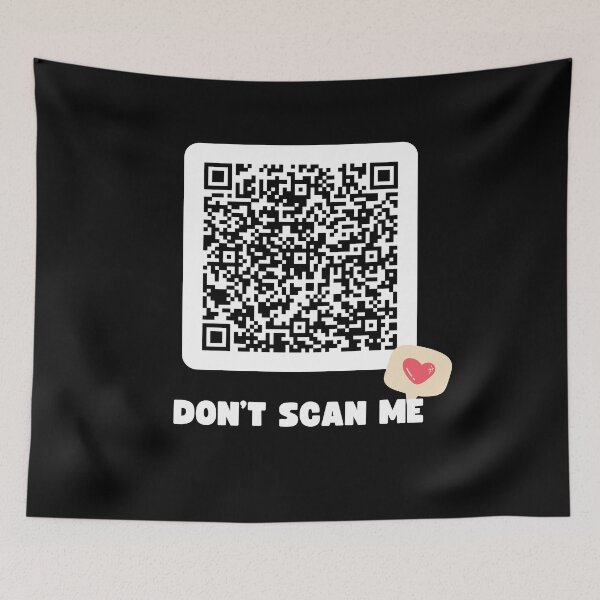 Item preview, Funny QR Code linking to Someone You Loved Classic Don't Scan Me designed and sold by RiptideShirt.