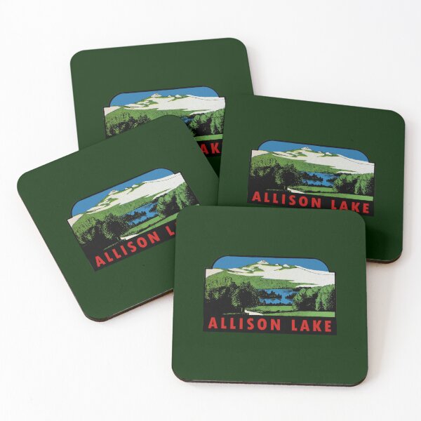 Item preview, Allison Lake Provincial Park BC Vintage Travel Decal designed and sold by yoshikocummings.