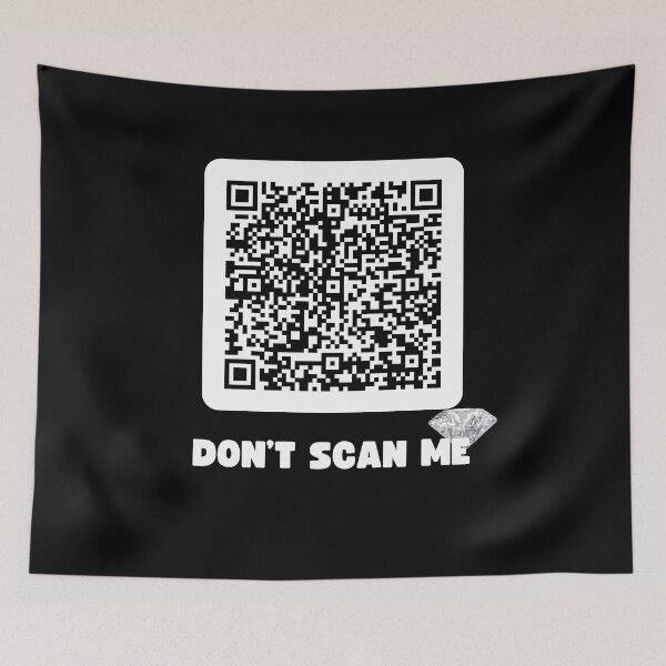Item preview, Funny QR Code linking to Diamonds Classic Don't Scan Me designed and sold by RiptideShirt.