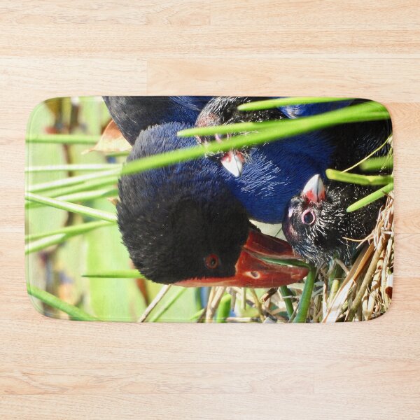 Item preview, Australasian Swamphen with chicks designed and sold by Mark Grimsley.