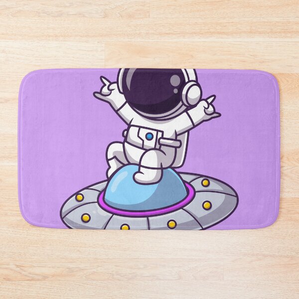 Item preview, UFO Co-Pilot: Cute Astronaut Sitting on UFO Cartoon Vector Icon Illustration designed and sold by hjian8219.