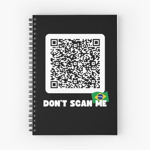 Item preview, Funny QR Code linking to Brazilian Song Don't Scan Me designed and sold by RiptideShirt.