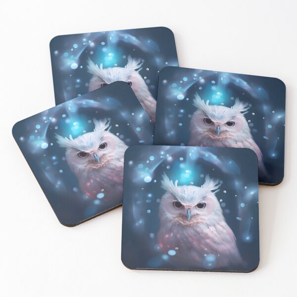 Item preview, White Owl Dreamy Blue designed and sold by etherealalchemy.