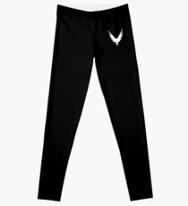 MAVERICK WHITE LOGO LEGGINGS - Logang Leggings