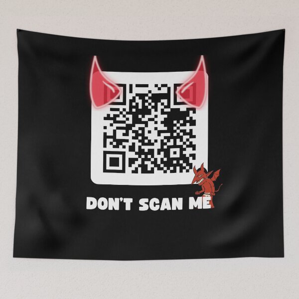 Item preview, Funny QR Code linking to PornHub - Don't Scan Me designed and sold by RiptideShirt.