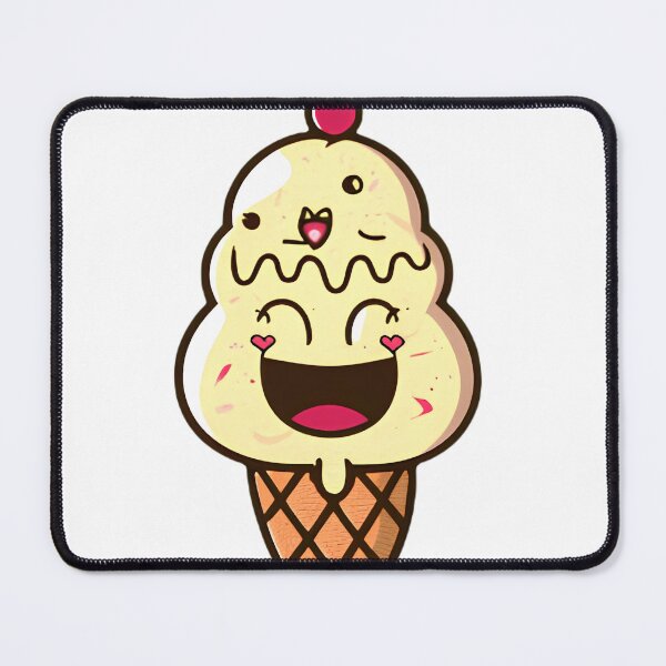 Item preview, smiley ice cream designed and sold by SabyDigitalArt.