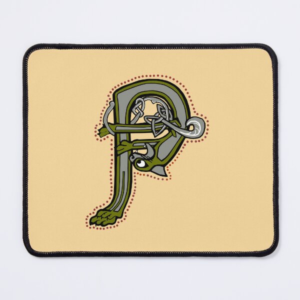 Item preview, Celtic Cat Letter P designed and sold by Donnahuntriss.