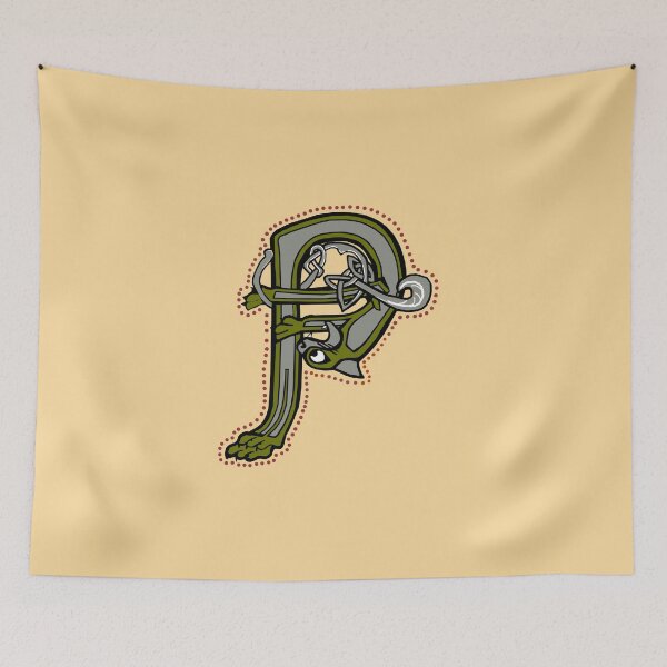 Item preview, Celtic Cat Letter P designed and sold by Donnahuntriss.