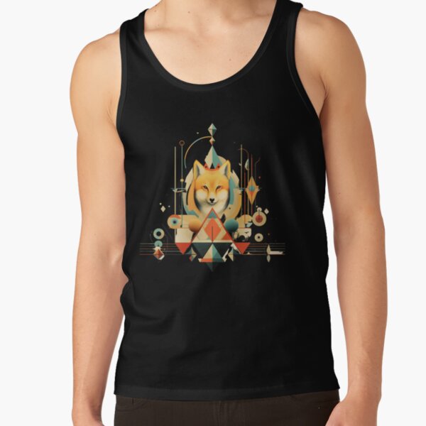 geometric fox collage (retrofuturism) Tank Top