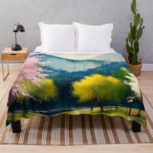 Item preview, Watercolor Mountain Landscape - Impressionism and Chinese painting designed and sold by joejiing.