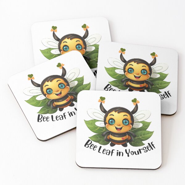 Item preview, Buzzy Bee says, Bee Leaf in yourself! designed and sold by BeHappyGoLucky.
