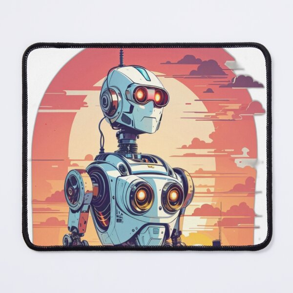 Item preview, Robot, Sunset, Modern designed and sold by MarcioCellos.